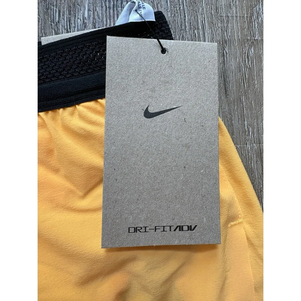Nike Aeroswift ADV Dri-Fit 4” Brief Lined Running Shorts Orange Sz L FN3352-845